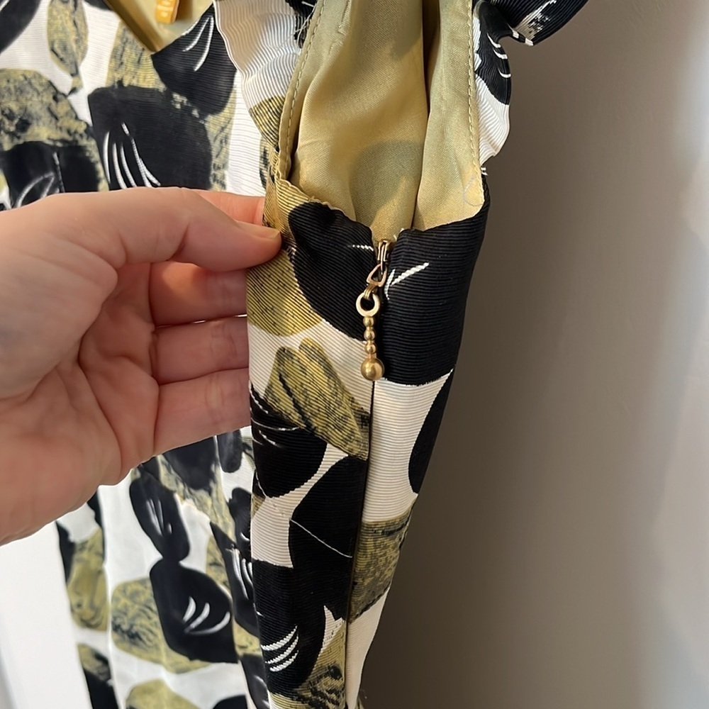 Anthropologie Leifsdottir Silk Blend Leaf Dress Size 4 - Picture 5 of 7